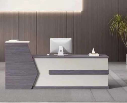 Office Desk:  200CM Reception Grey Office Desk image 2