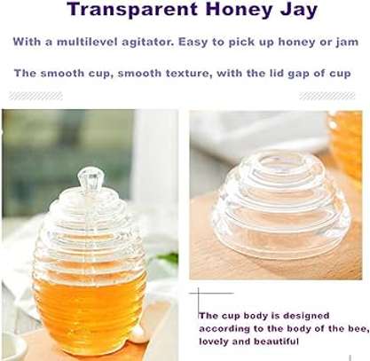 Acrylic honey dispenser dipper image 2