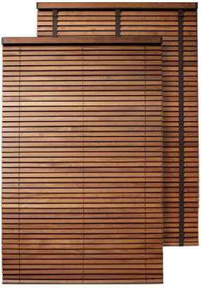 Natural Bamboo Blinds Roll-Up Easy Pull Cord image 2