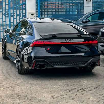 Audi RS7 Black High-Performance Sedan LED image 13