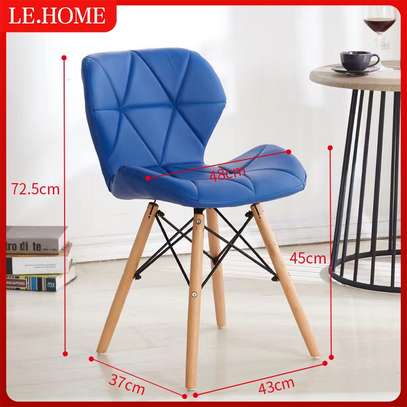 Dine Chairs: Blue Creative Single Seater Dining Chair image 2