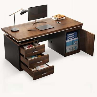 Office Desks: Executive Office Desk In Sepia image 6