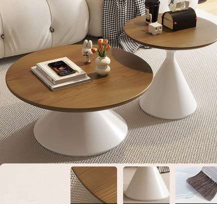 Wooden Home Office Coffee Table Set image 13