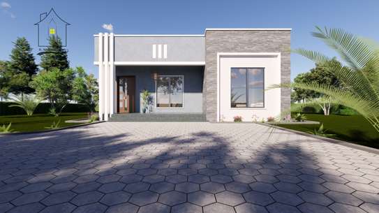 Modern 2 Bedroom Bungalow House Plan image 5