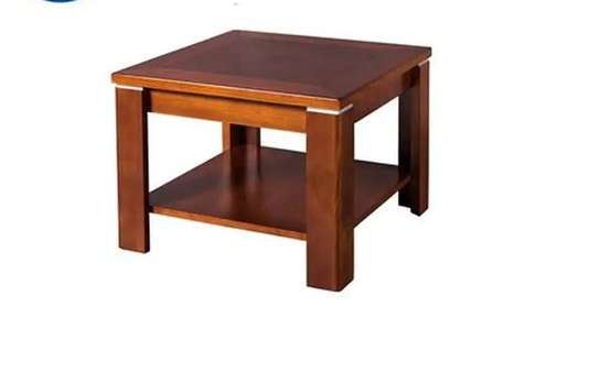 Modern Mahogany Squared Coffee Table image 12