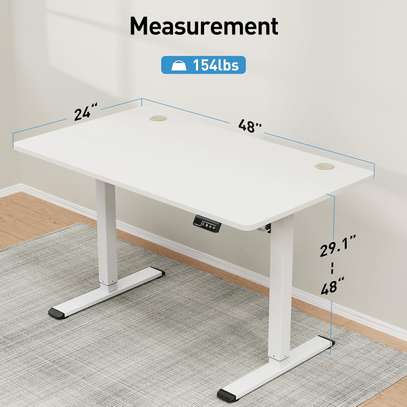 Standing electric height adjustable desk image 11