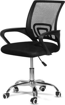 Ergonomic Clerical Chair; Adjustable Height, Lumbar Support image 6