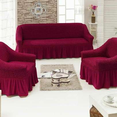 Maroon Turkish Sofa Covers image 1