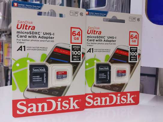 Sandisk Ultra 64GB MicroSDXC UHS-I Card Adapter image 1