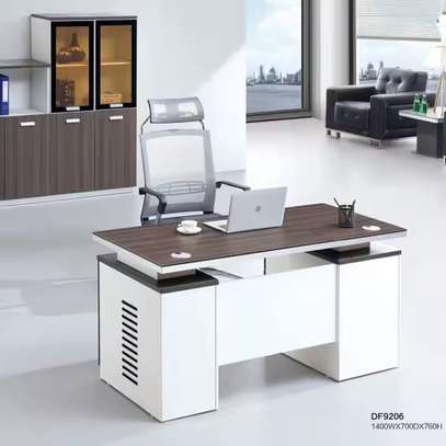 Office Desk: 1.4m Lima Wooden Desk In Executive Design image 3