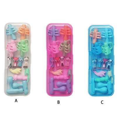 6-Stage Silicone F6-Stage Silicone Finger Grips for Pencils image 1