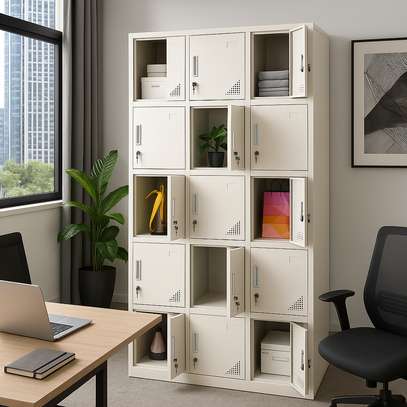 Office Cabinet; 15 Lockers For 15 Individuals Filing Cabinet image 1