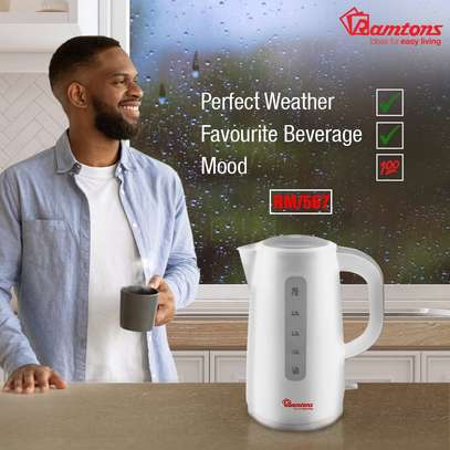 RAMTONS CORDLESS ELECTRIC KETTLE 3 LITRES WHITE image 3