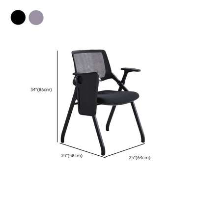 Folding Office Chair with Writing Tablet image 9