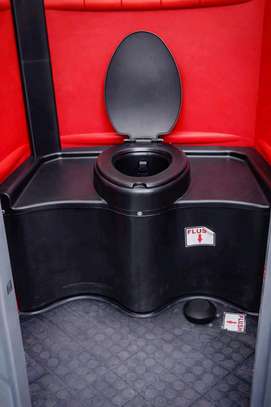 Durable Portable Toilet Heavy-Duty Plastic Blue image 4