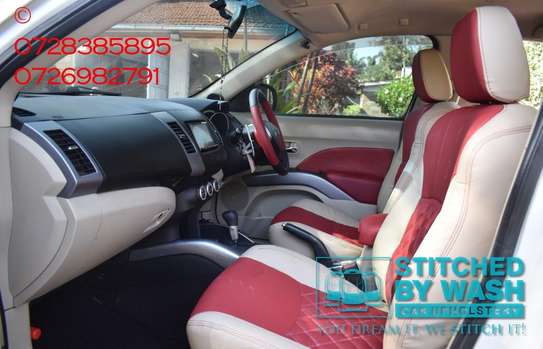 Mitsubishi leather seat covers upholstery image 4
