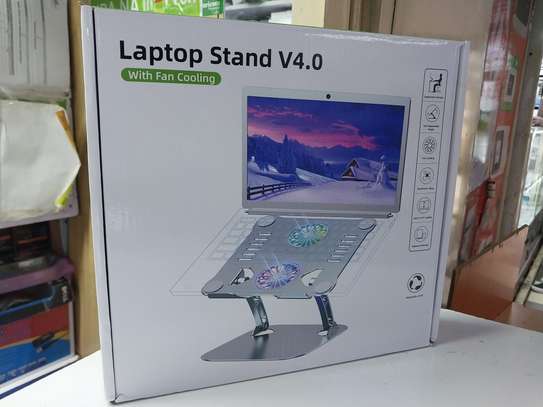 Aluminium Alloy Laptop Stand V4.0 With Fan Cooling image 3