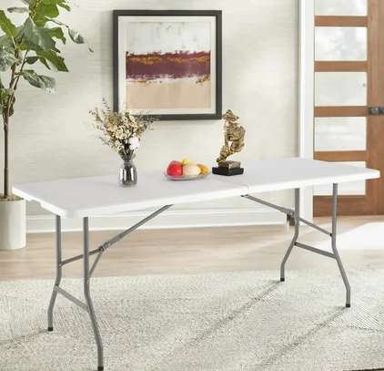 Affordable 180cm Plastic Folding Table –Rectangle Design image 2