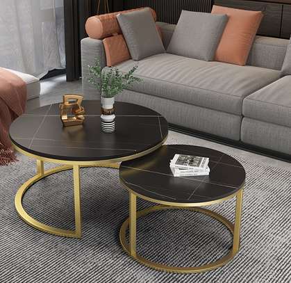 Office Table: Marble Top Nesting Table image 3