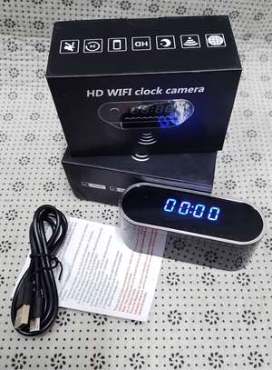 1080P Resolution Table Clock Indoor Home Security Camera image 1