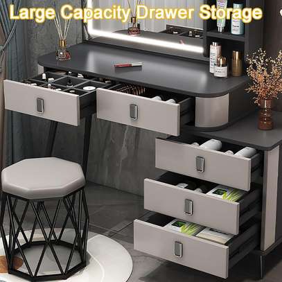 Dressing Table : Bedroom Vanity Dresser With  LED Light image 3