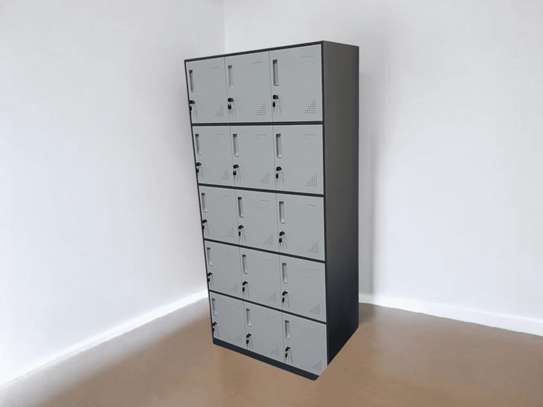 Office Cabinet;15-Compartment Steel Office Organizer Cabinet image 1