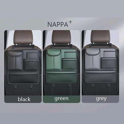-Premium leather car seater organiser image 2