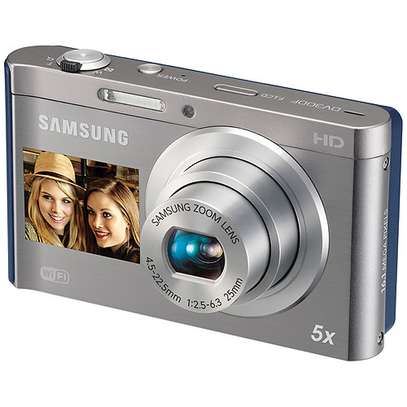 Samsung DV300F Digital DualView Camera (Silver / Blue) image 1