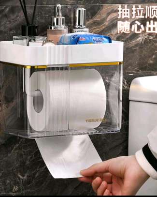 Acrylic toilet paper holder image 2