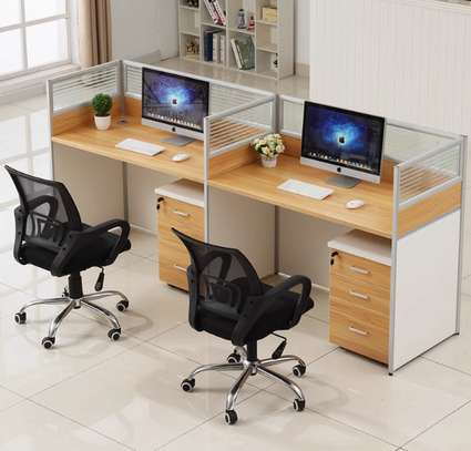 2 Way Side by Side Workstation Desk image 1