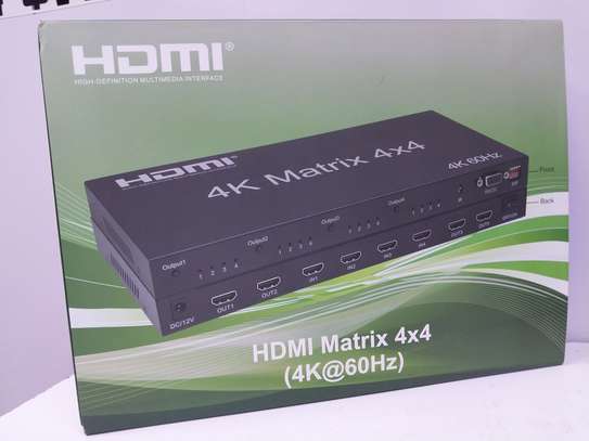 HDMI Matrix Switcher 4×4 4K with HDCP 2.2 image 1