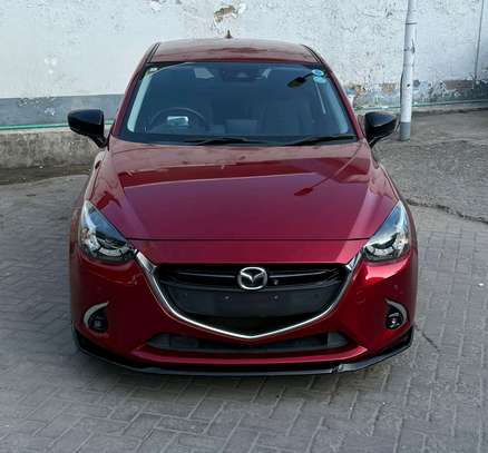 mazda demio 2019 model petrol red wine image 1