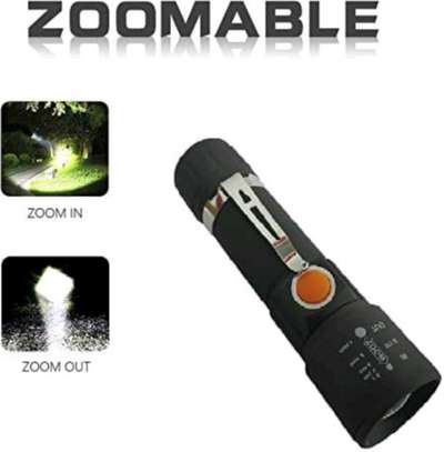 5V USB DC AC Rechargeable small pocket flashlight. image 3