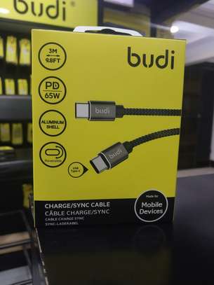 BUDI USB TYPE-C TO TYPE-C CHARGE AND SYNC CABLE 3M image 1