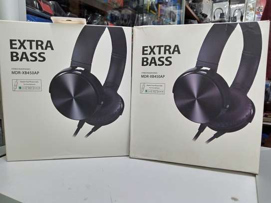 Sony MDR-XB450 Extra Bass On the Ear Headphones - Black image 1