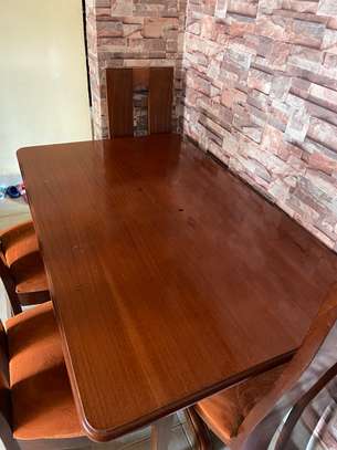 4 seater mahogany dining table image 2