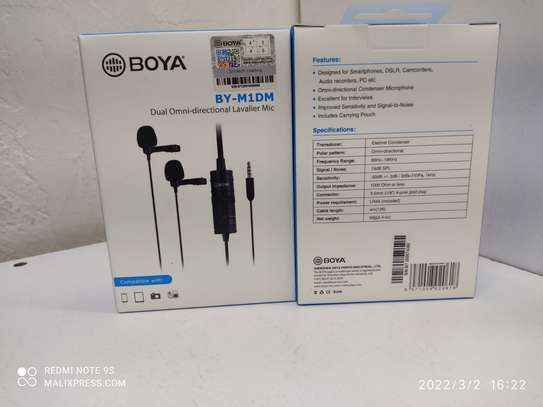 Boya BY-M1DM dual omni-directional Lavalier Microphone image 3