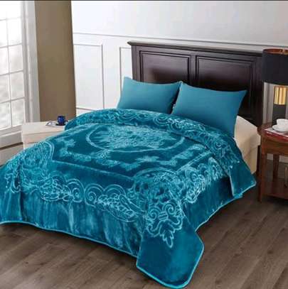 Quality blue soft blanket image 1