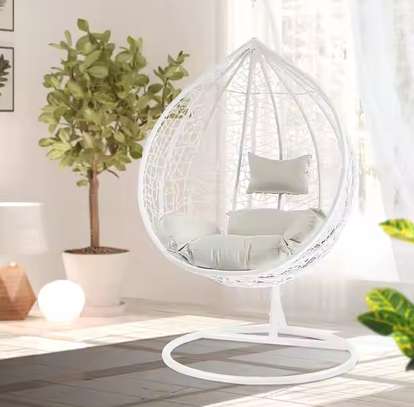 HOME CHAIR : White Hammock Home Chair image 4