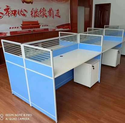 Office Desk: 6-Way Modular Office Workstation image 1