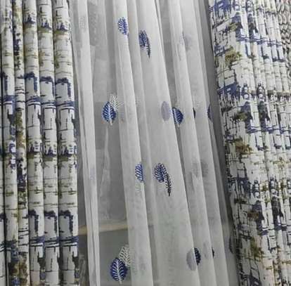 PRINTED DOUBLE SIDED DECORATIVE CURTAINS image 1