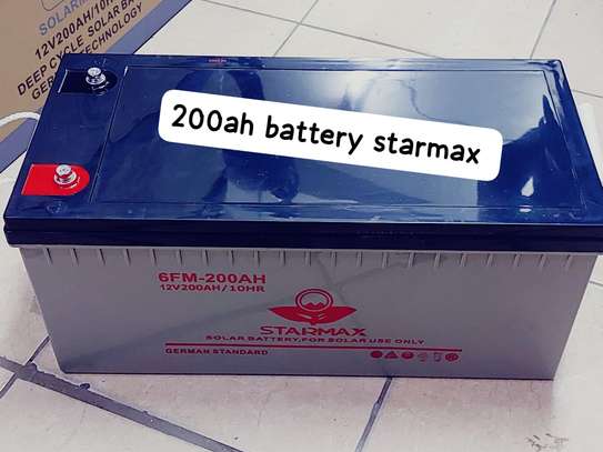 200ah starmax solar battery. image 1