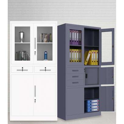 Durable Steel File Cabinet with Glass Door image 5