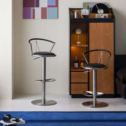 Barstool: Adjustable Swivel Gas Lift Barstool image 4