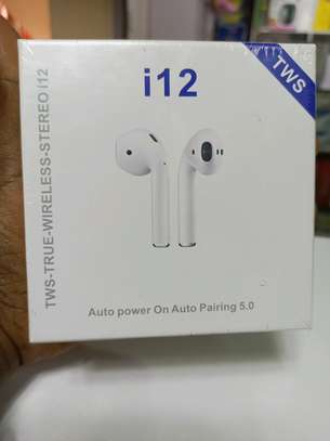 i12 wireless Bluetooth earbuds image 1