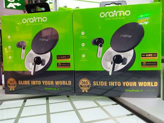 Oraimo Freepods-4 BT 5.2 Wireless Stereo Earbuds - Black image 2