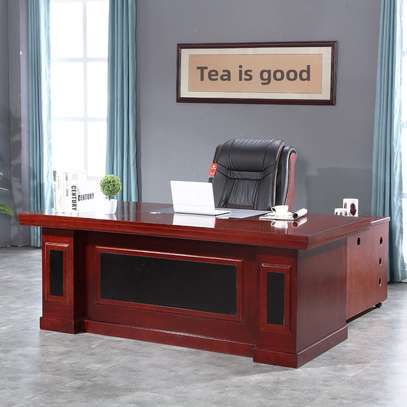 Modern Wooden Executive Desk – Classic Office Furniture image 4