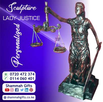 THE LADY-JUSTICE SCULPTURE PERSONALIZED image 2