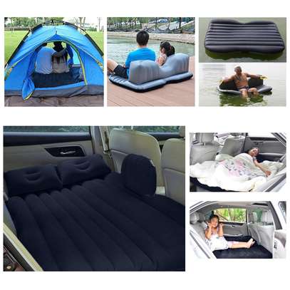 Inflatable car back seat bed image 1