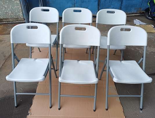 Falcon White Outdoor Foldable Portable Chair image 2